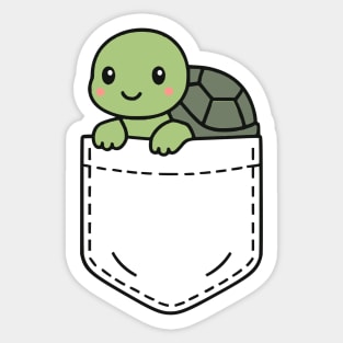 Funny Pet Turtle Pocket Pal Cute Turtle Reptile Pet Sticker